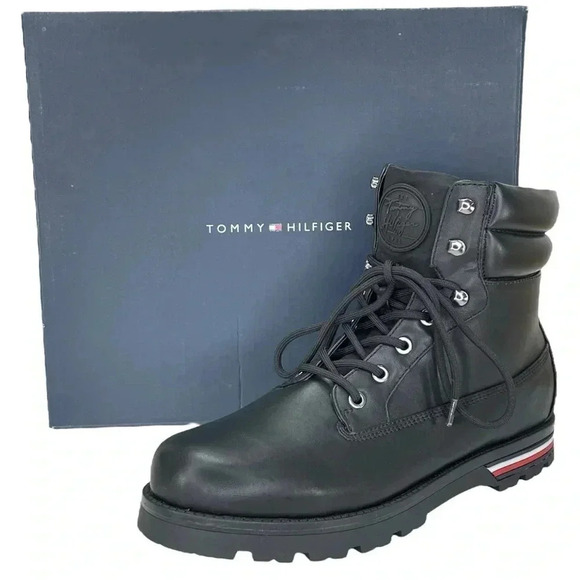 Tommy Hilfiger Melise Black Womens Ankle Boots Size 10M - Picture 10 of 12